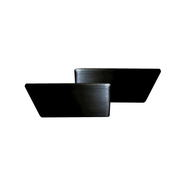 Door handle set, alu, left/right, black anodized (Porsche 911 - 1970-1973 / Porsche 911/912 - 1965-1969)