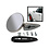 Door mirror without frame, stainless steel, left/right (Porsche 911/912 - 1965-1969)
