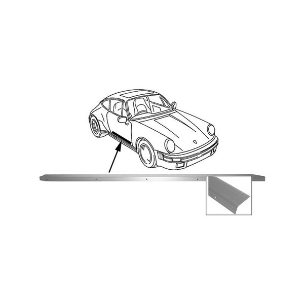 Door sill, "S" package, right (Porsche 911 - 1970-1973 / Porsche 911/912 - 1965-1969)