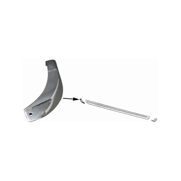 End piece for rocker panel decor, right front, left rear (Porsche 911 - 1970-1973 / Porsche 911/912 - 1965-1969)