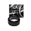 Decor ring for switch for headlight, alu, black anodized (Porsche 911 - 1994-1998)