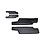 Sun visor set, black/black, left/right, without bracket and clips (Porsche 914 - 1970-1976)