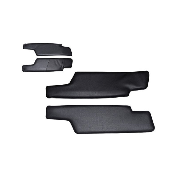 Sun visor set, black/black, left/right, without bracket and clips (Porsche 914 - 1970-1976)