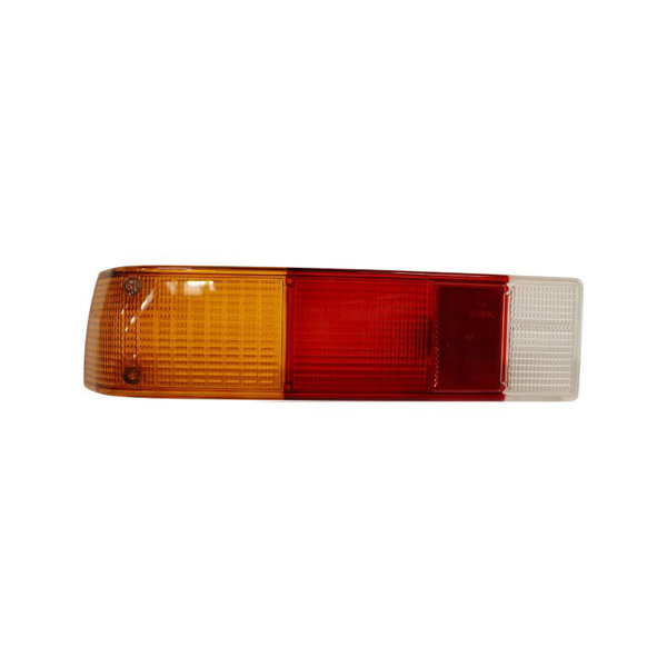 Lens for tail light, clear/red/orange, left, with E-mark (Porsche 914 - 1970-1976)