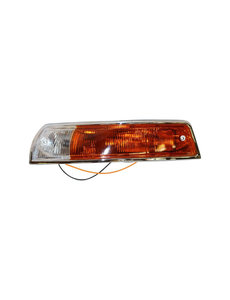  Turn signal light, complete with housing and rubber seal, clear/yellow, left (EU vers.). With E-mark (Porsche 911/912 - 1965-1969)