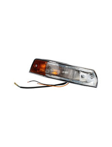  Turn signal light, complete, yellow/white, front, left, with E-mark (Porsche 911/912 - 1965-1969)