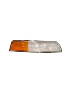  Turn signal light lens, front, EU, chrome rim, white/yellow, right, with E-mark (Porsche 911 - 1970-1973)