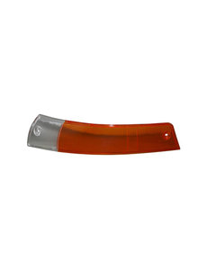  Turn signal light lens, yellow/clear, front, EU, left, with E-mark (Porsche 911/912 - 1965-1969)