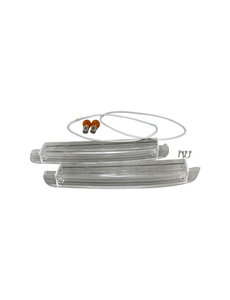  Turn signal light lens set, crystal, left/right, with E-mark (Porsche 944 - 1985-1991)