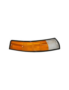  Turn signal light lens, front, EU, black rim, right, with E-mark (Porsche 911 - 1970-1973)