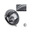 Headlamp assembly, OEM style, asymmetric, E-marked (Porsche 356 - 1950-1965)