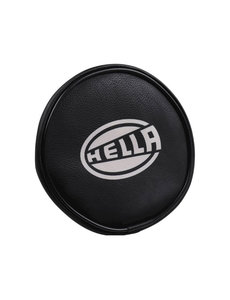  Covering cap for Hella 118 high-beam headlight and fog lights. Black with Hella logo (Porsche 356 - 1950-1965 / Porsche 911 - 1970-1989 / Porsche 911/912 - 1965-1969 / Porsche 914 - 1970-1976)
