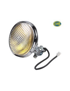  Fog Light, left/right chrome, with yellow glass, type Hella 118, with bulb, with e-mark (Porsche 912 - 1965-1969)