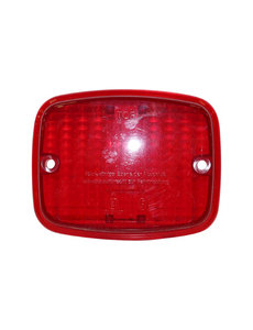  Lens for fog lamp, red, without E-mark. NOT STREET LEGAL IN EU (Porsche 911 - 1974-1986 / Porsche 911/912 - 1965-1969 / Porsche 914 - 1970-1976)