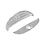 Trim cover by fog light, front, inner, clear, right (Porsche 911 - 1989-1994)