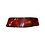 Tail light assembly with glass and rubber seal, right. EU model, modification needed for converting to US model. With E-mark