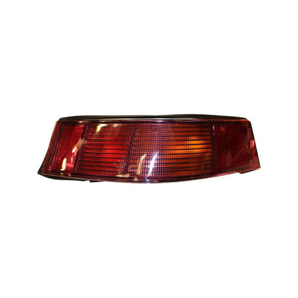 Tail light assembly with glass and rubber seal, right. EU model, modification needed for converting to US model. With E-mark