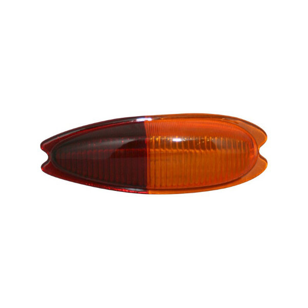 Lens for tail light, right, without E-mark (Porsche 356 - 1950-1965)