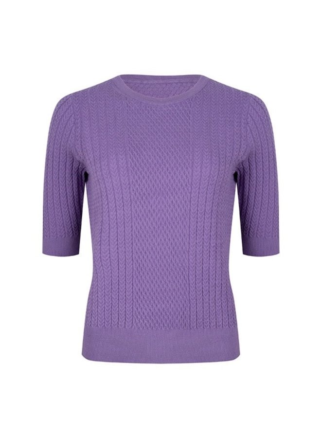 Sweater fancy knit (Purple)