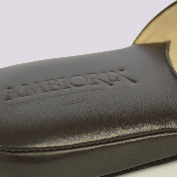 Ambiorix SLIPPER ART 376 VIT.LISCIO MARRONE BUFFEL