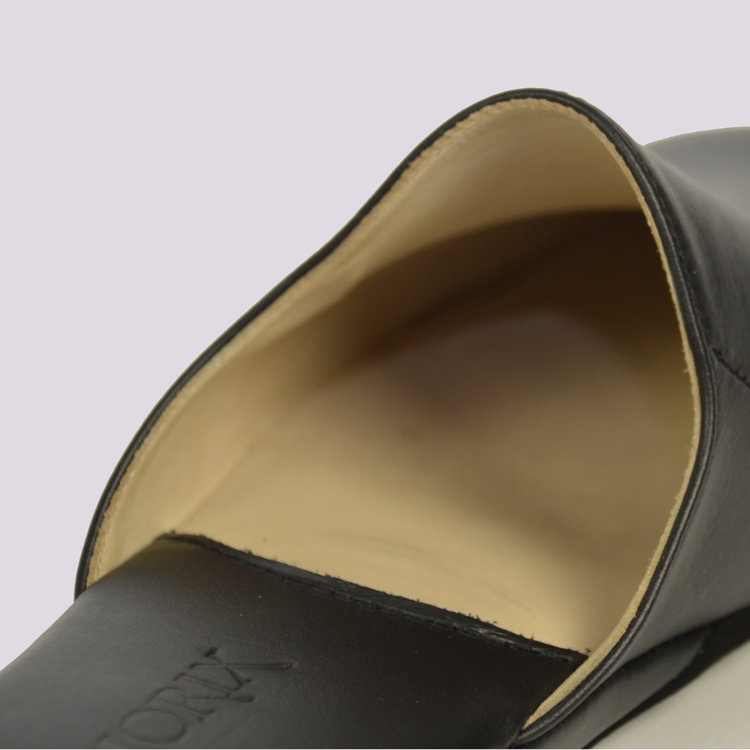 Ambiorix SLIPPER ART 376 VIT.LISCIO NERO BUFFEL