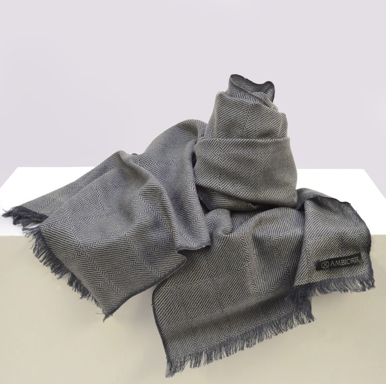 Ambiorix SJAAL WOOL PASHMINA GREY