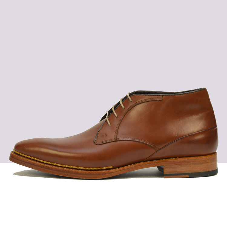 Ambiorix ZENOBI SADDLE CALF MID BROWN  813-8 GDY/MID53% INSERT VIA SS