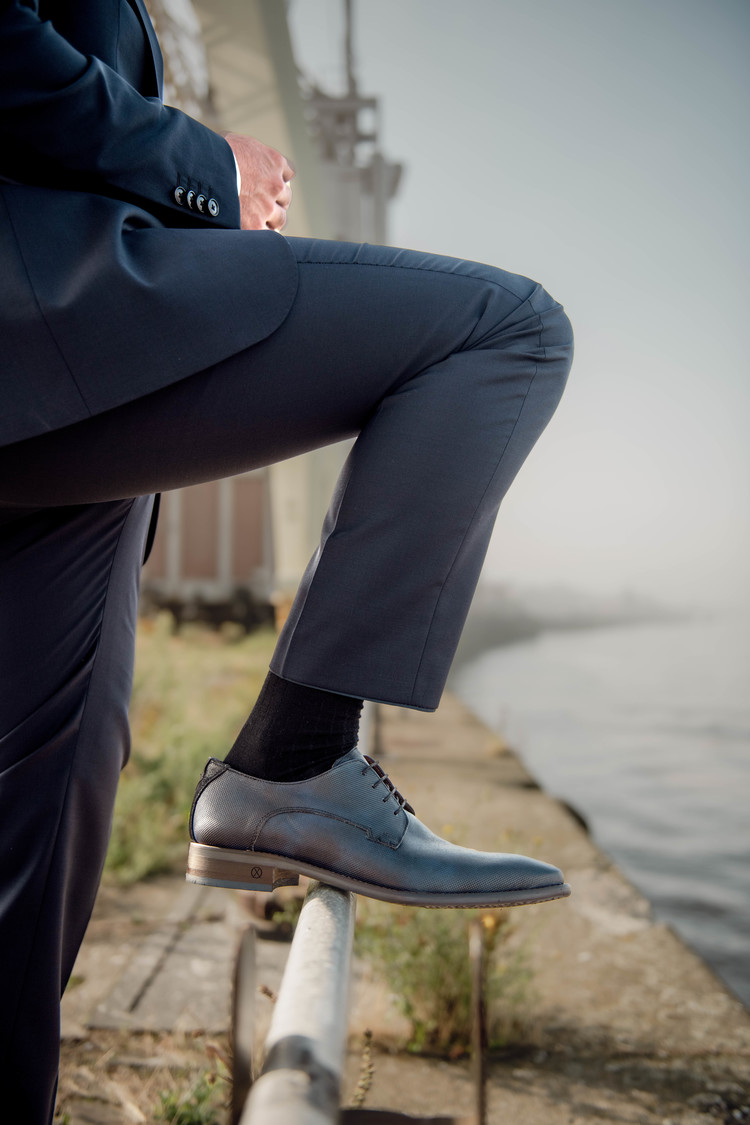 Ambiorix JURASSIC PALLINO STORM OCEAN+SUEDE N.BLU 813 -8 AVENUE GREY