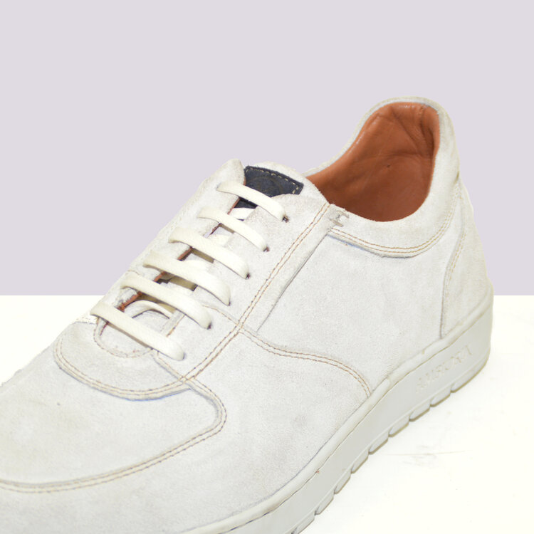 Ambiorix LUCAS SUEDE SENSO BIANCO+SUEDE FL BLUE 4105 GIORDAN WHITE