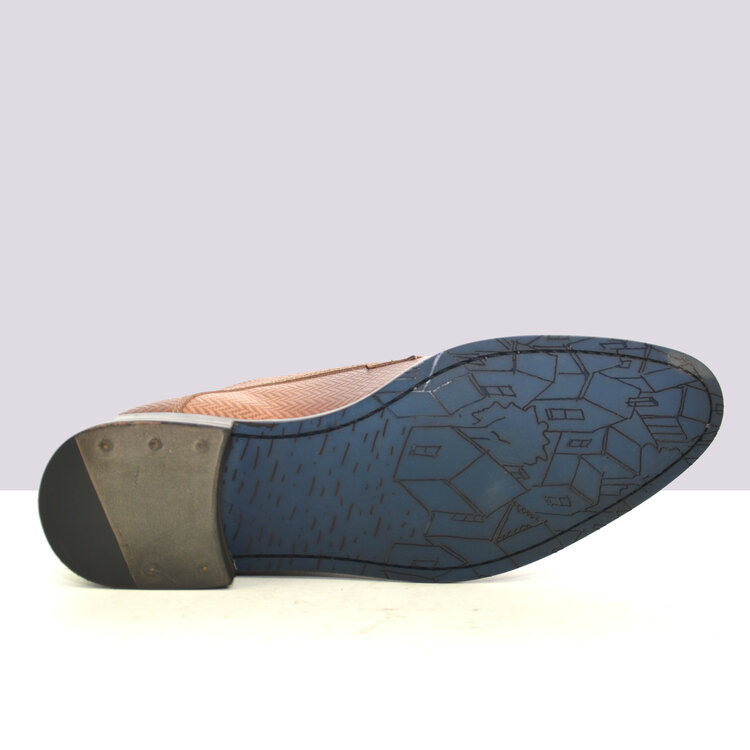 Ambiorix JURASSIC MATILDA CHEVRON COGNAC 813 -8 VILLAGE CITY BLUE