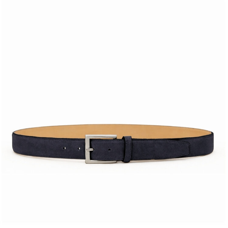Ambiorix CEINTURE R02-XL NUBUCK DARK BLUE 35MM GESP G01