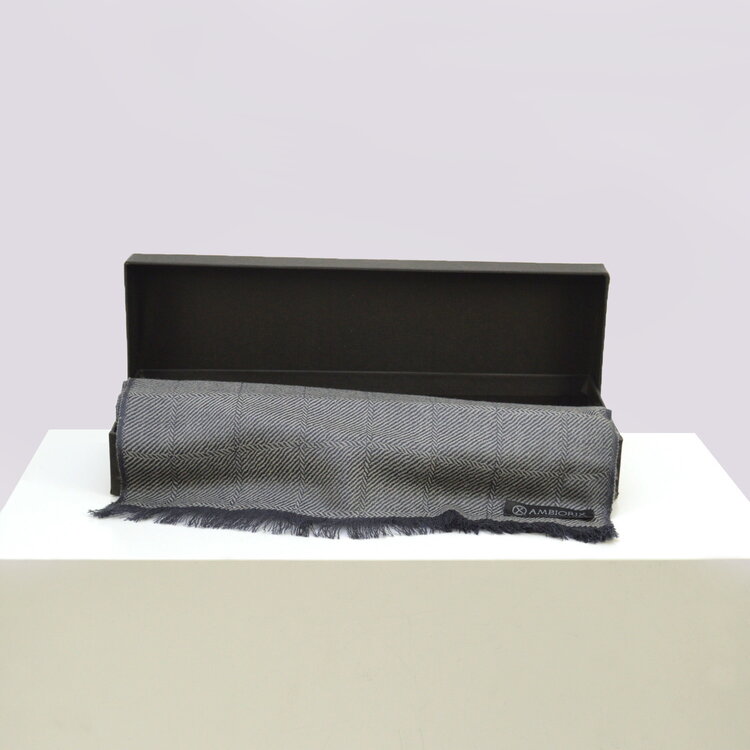 Ambiorix ECHARPE EN LAINE PASHMINA GREY