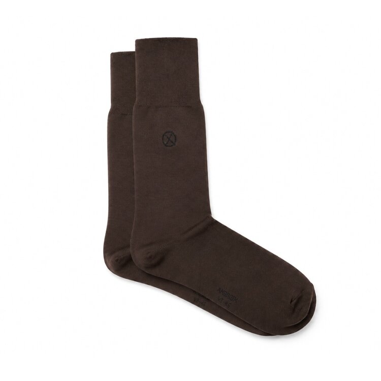 Ambiorix Brown mercerised cotton socks
