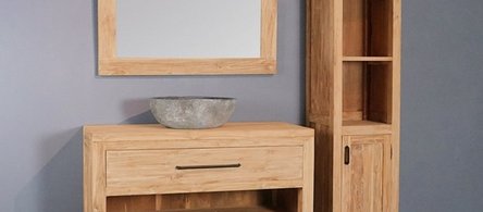 Een natuurlijke sfeer in de badkamer