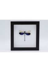 Nature Deco Blue dragonfly in luxury 3D frame 17 x 17cm