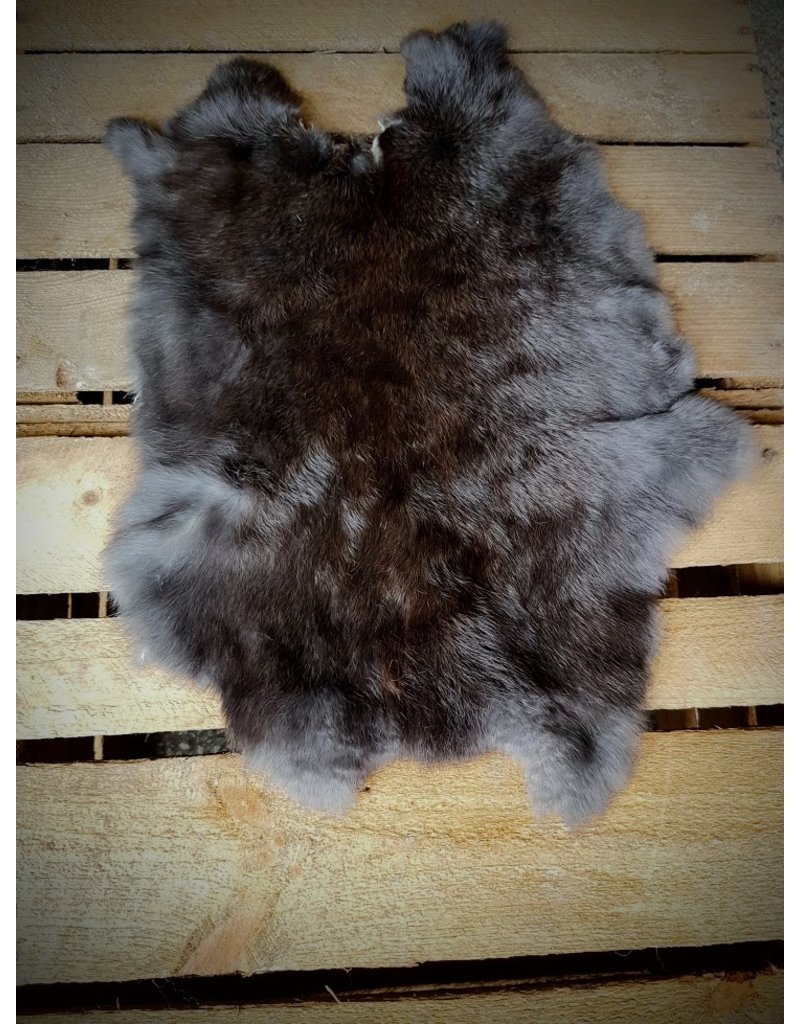 . Rabbit skin Black-brown