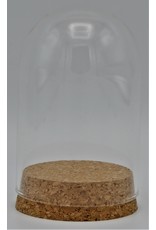 . Glass dome small cork 10 x 6,5cm