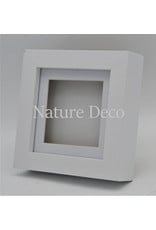 Nature Deco Luxury 3D frame small white 12 x 12cm