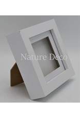 Nature Deco Luxury 3D frame small white 12 x 12cm