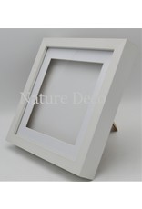 Nature Deco Luxury 3D frame large white 22 x 22cm