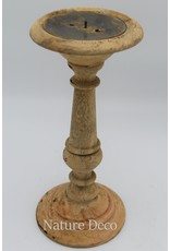 . Wooden candle stand  small blanco