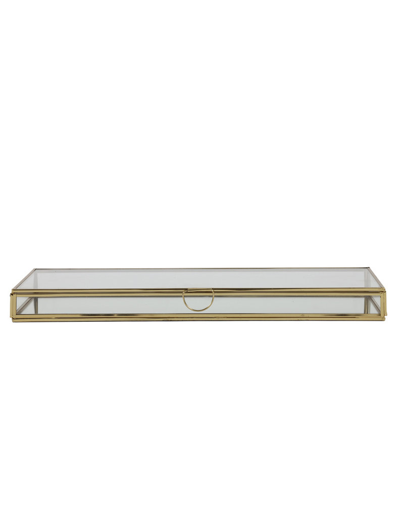 . Display box gold 40x18x3 cm