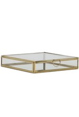 . Vitrine box goud 20x20x4cm