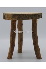 . Mini table wood - domebase 20x20 cm