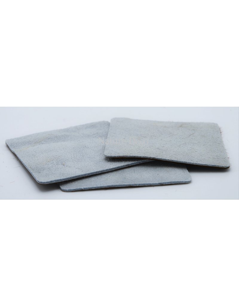 . Cow hide coaster square 9,5cm