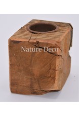 . Wooden tea light holder