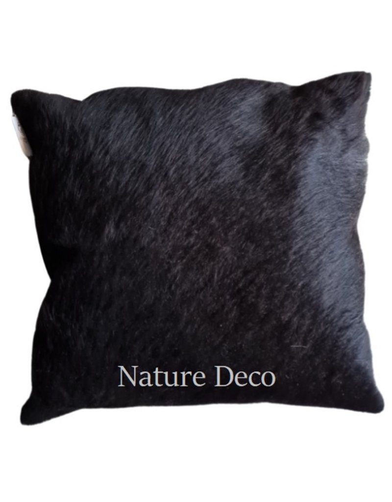 Nature Deco Cowhide pillow  black (1) 45 x 45cm