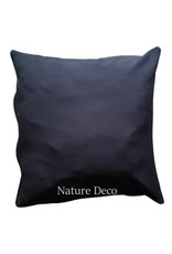 Nature Deco Kussen koeienhuid zwart (1) 45 x 45cm