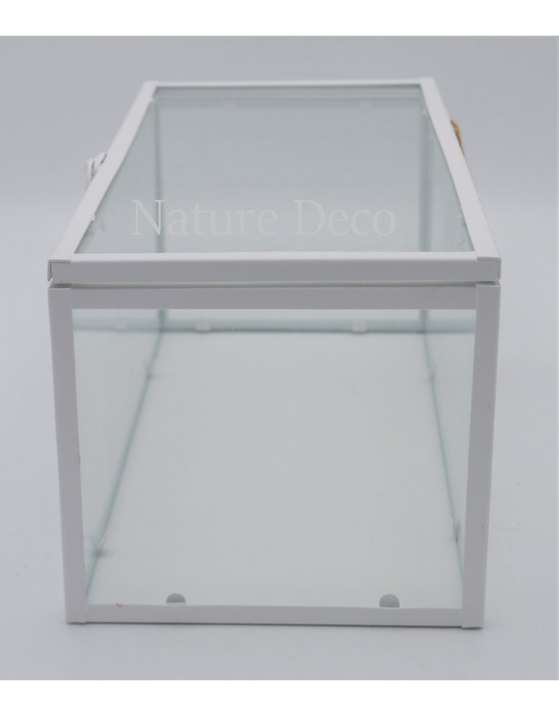 . Display box white iron 30x15x13,5cm