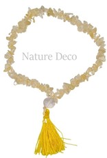 . Bracelet Citrine quartz with floss